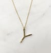 LETTER PENDANT NECKLACE (O-Y)