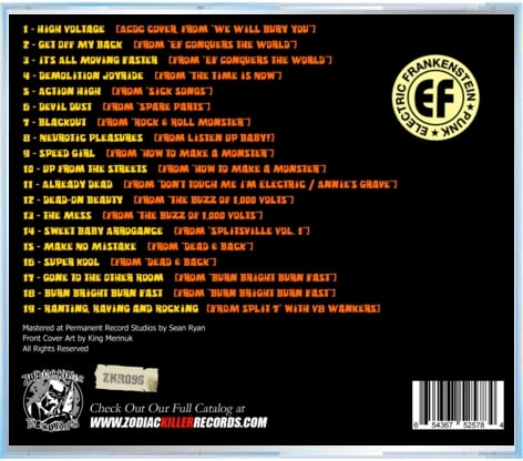 Image of Electric Frankenstein "High Voltage Rock n' Roll" CD  ("BEST OF CD")