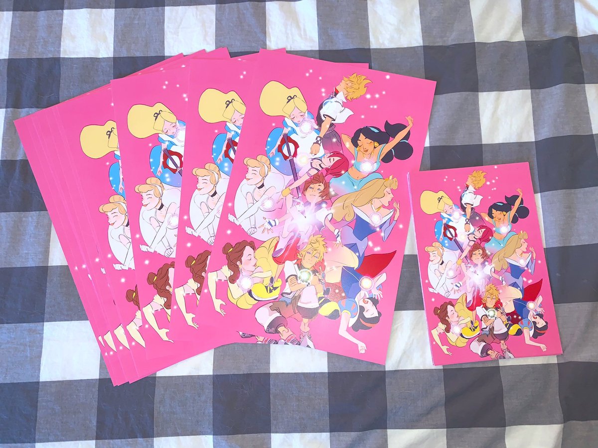 Image of Pure Hearts of Light Kingdom Hearts Print