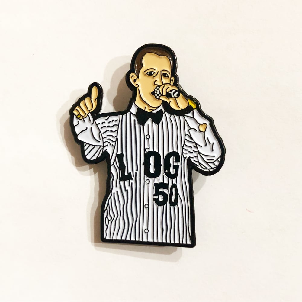 Image of Succession tribute - "L to the OG // Kendall Roy on the Mic" pin
