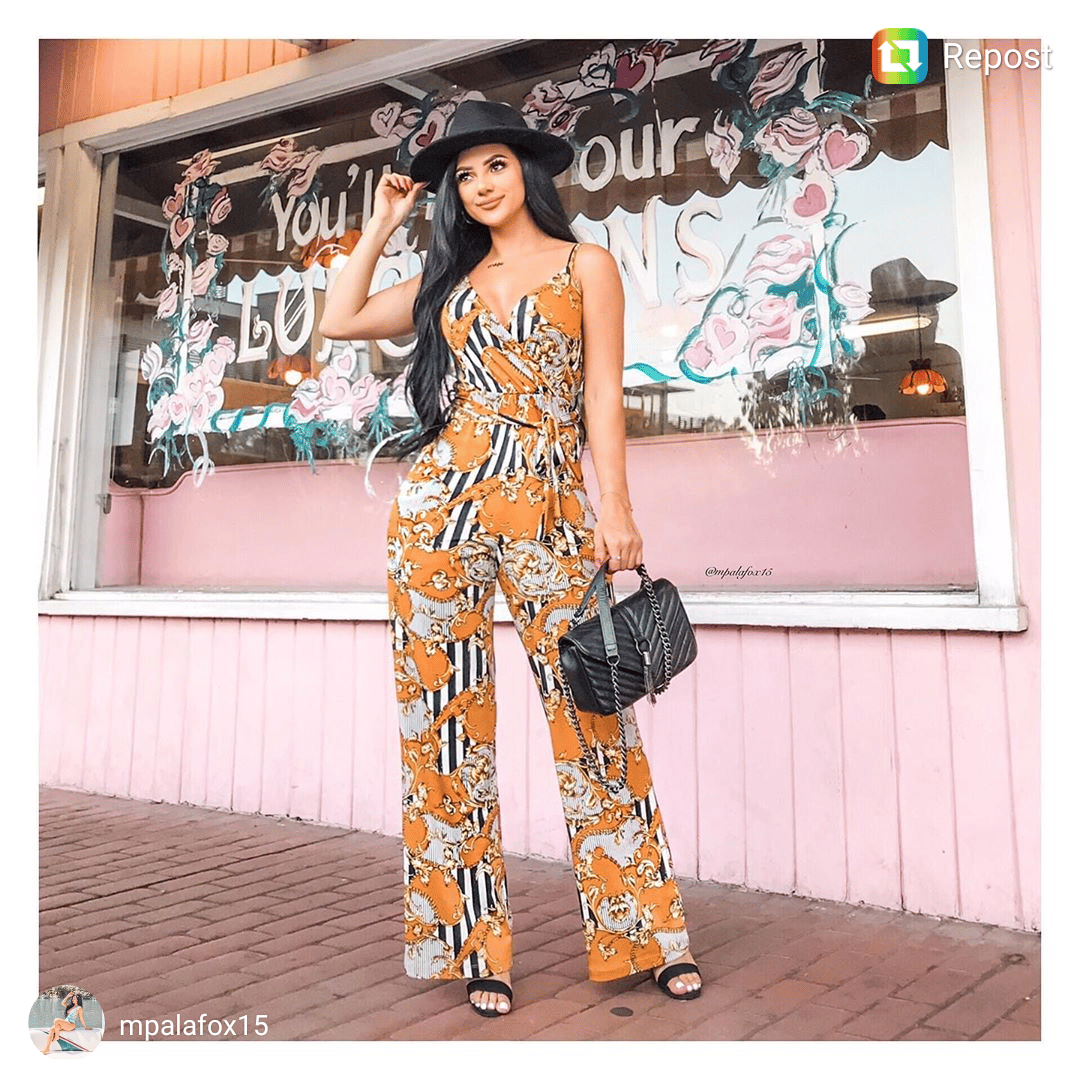 Venice Print Jumpsuit Bella s Boutique