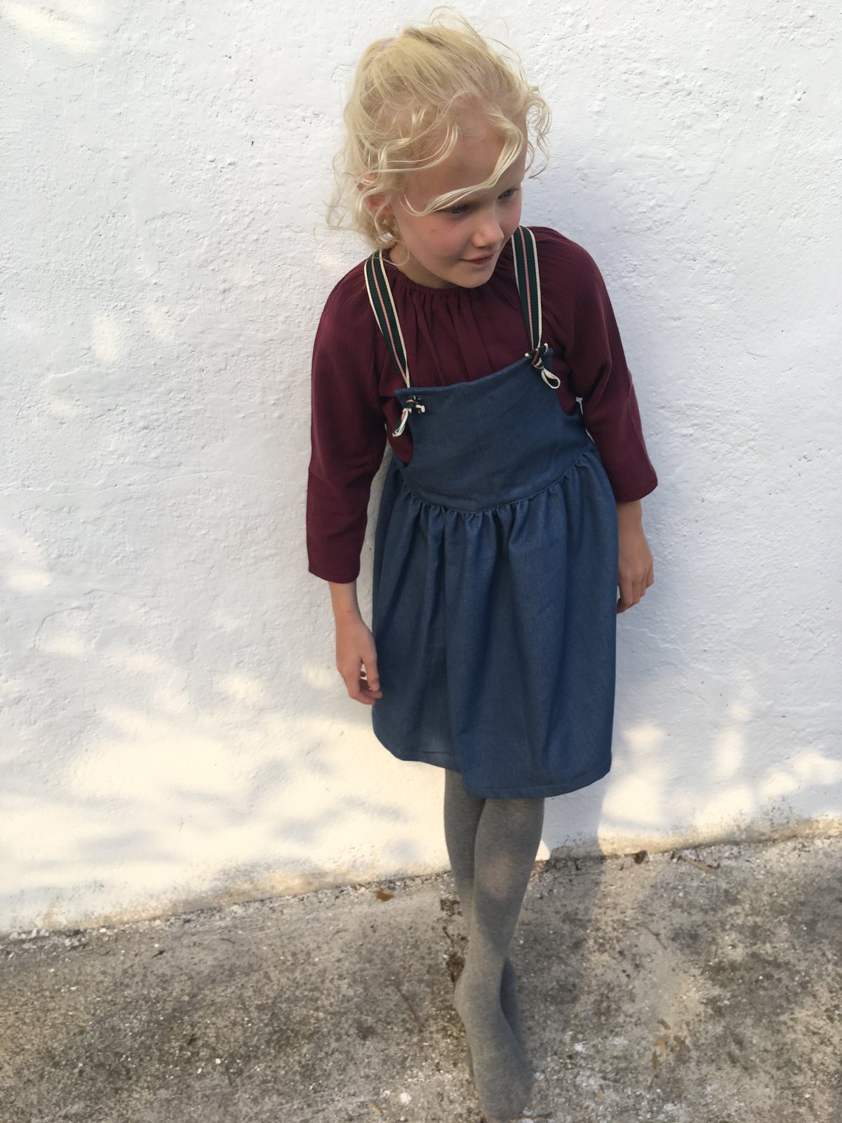 Pinafore Dress-jeans