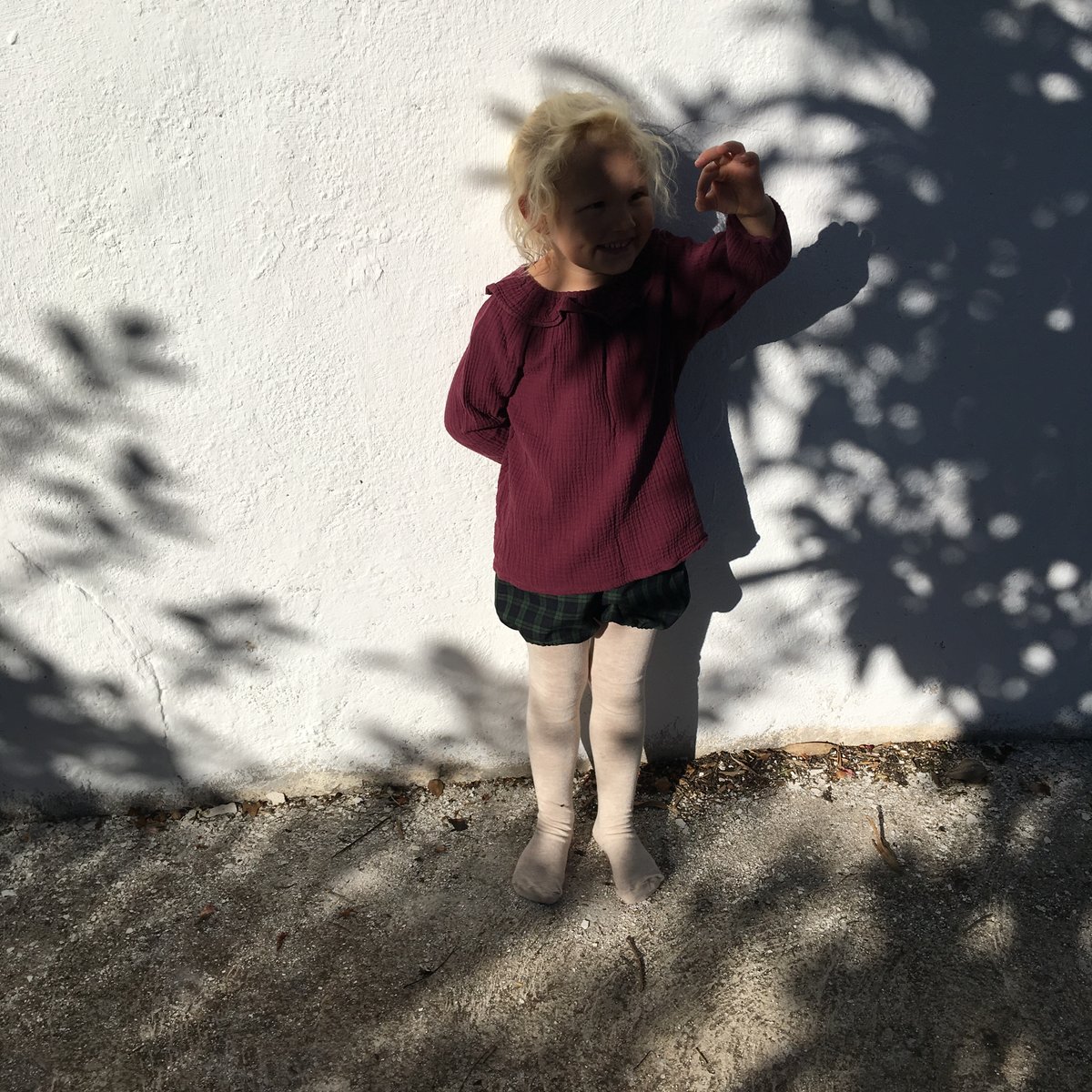 Mavie Blouse- burgundy gauze
