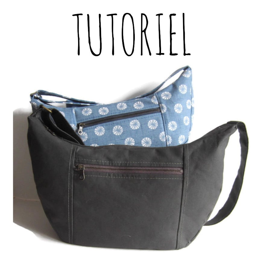 Sac Bandoulière Tuto Sac Tissu Avec Fermeture Eclair Tote Bag Tuto
