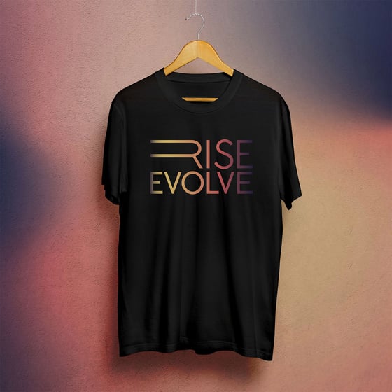 Image of Rise Evolve t-shirt (Black & Gradient)