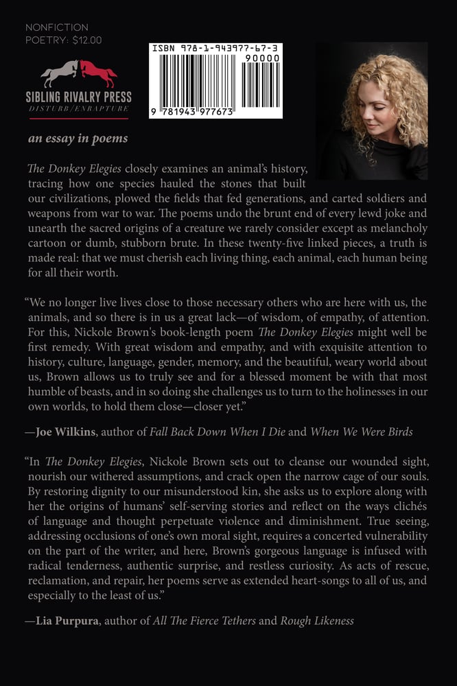 Image of The Donkey Elegies by Nickole Brown