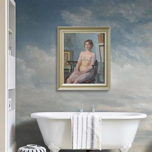 Image of 'Nude sitting in Chair,'  Philippa Maynard Romer (1929-2010)