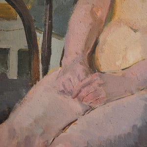 Image of 'Nude sitting in Chair,' Philippa Maynard Romer (1929-2010)