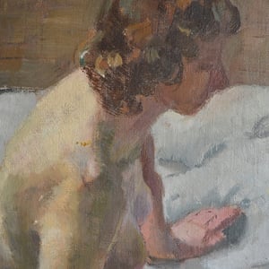 Image of 'Nude on a Mattress,' Philippa Maynard Romer ( 1929-2010)