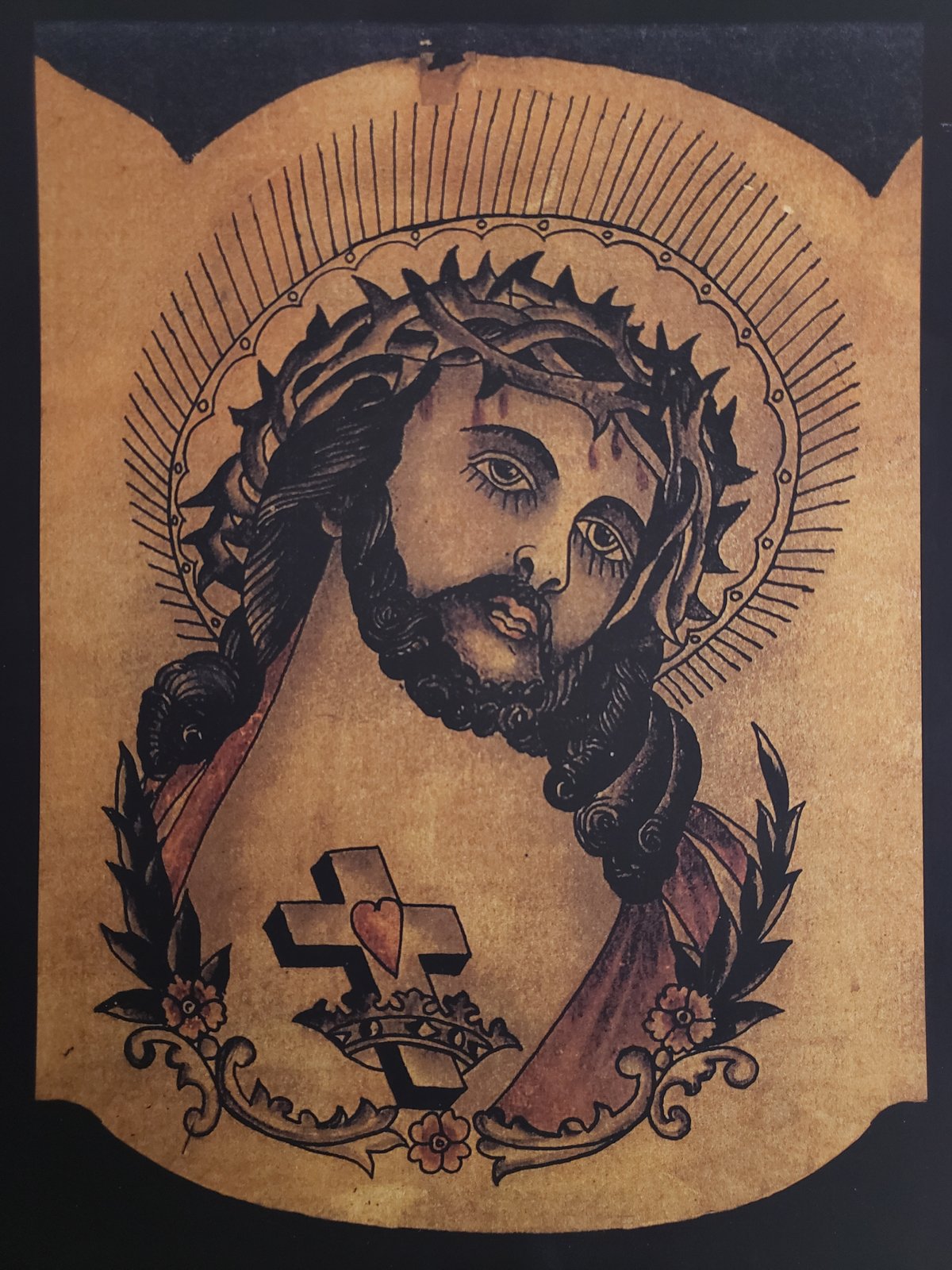 Jesus Christ tattoo. Symbol of christianity, prayer, religion. Jesus Christ  portrait in sky tattoo and t-shirt design. Prophet cries stars surreal art  Stock Vector | Adobe Stock