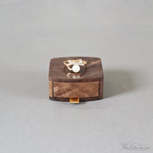 Image of Slim proposal box - engagement ring box by Woodstorming