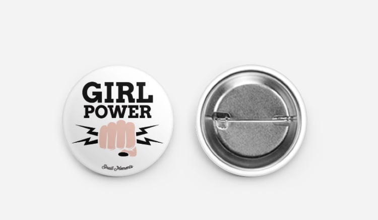 Girl Power Button