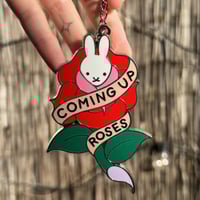 Image 2 of Coming Up Roses Enamel Keyring