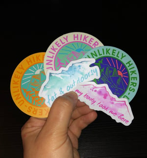 Image of Sticker Mountains "My Body Took Me Here"