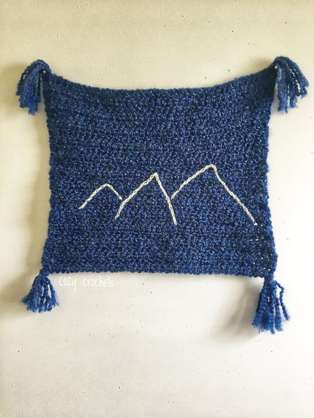 Image of Crochet Mountain Lovey Blanket *Made to Order*
