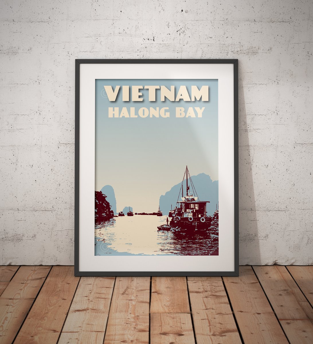 Vintage Souvenirs Vietnam - Posters & Maps | Vintage Poster