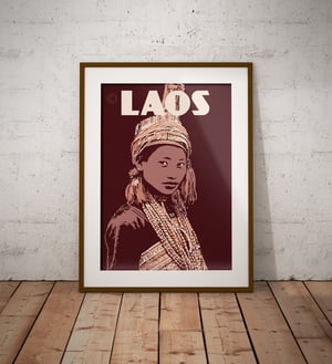 Image of Vintage poster Laos - Lao Luma Woman - Fine Art Print