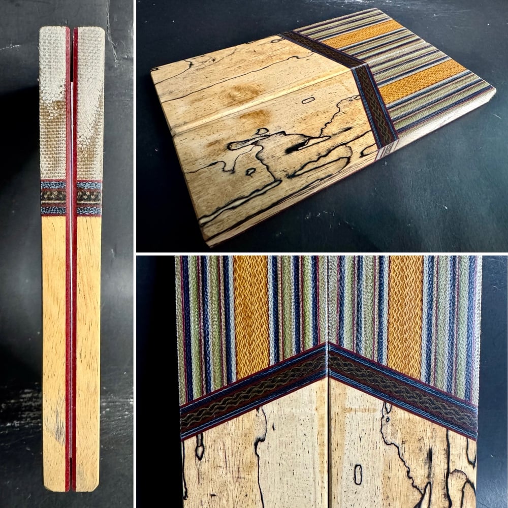 Image of G-carta Micarta & Spalted Tamarind Segmented Knife Scales