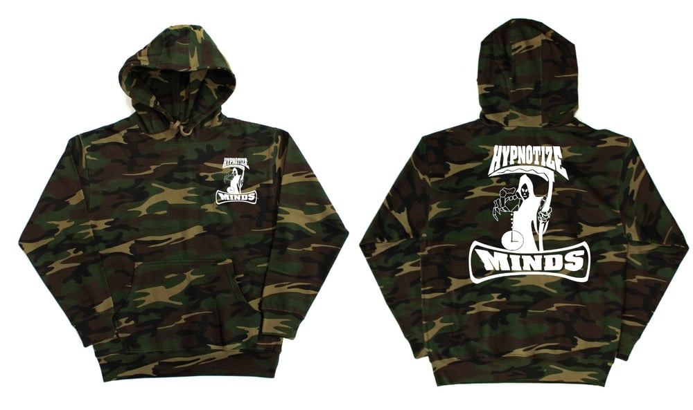 Image of Hypnotize Minds "Camo" Hoodie Front and Back