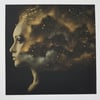 JOHN DOE - "NEBULA 3.1" - HAND FINISHED SCREENPRINT LTD EDITION GOLD 25 - 40CM X 40CM