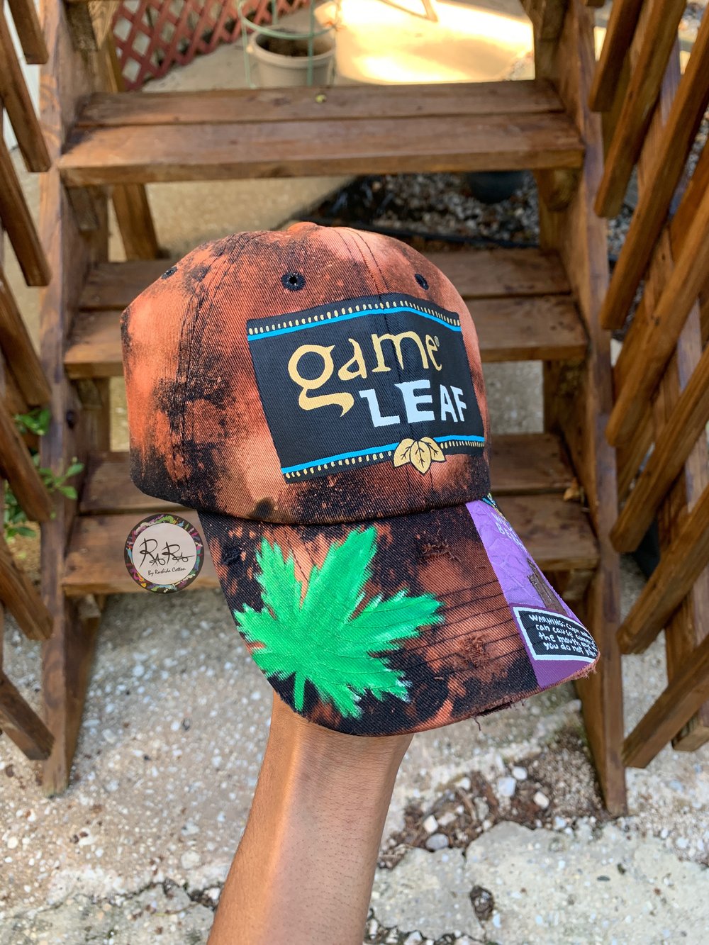 Image of Distressed Game Leaf Hat With Pack 