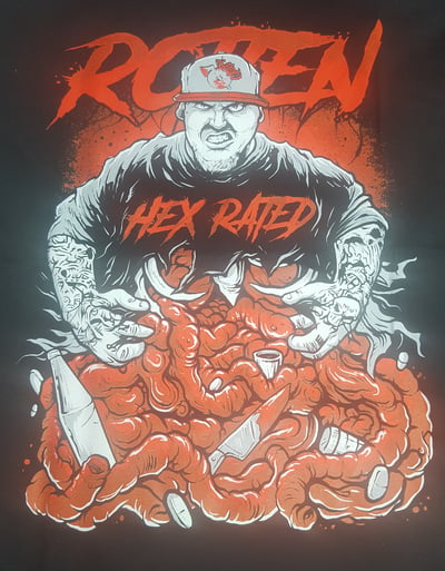 Image of HEX RATED : ROTTEN 2.0  TALL TEE