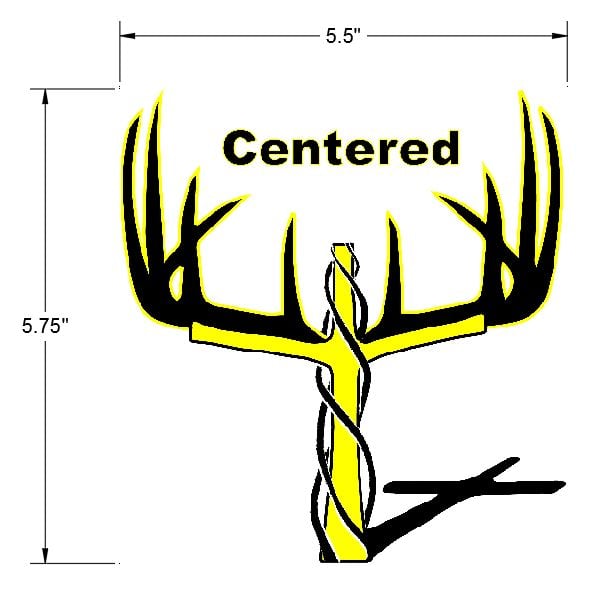 Antler Decal  Christ Centered Outdoors