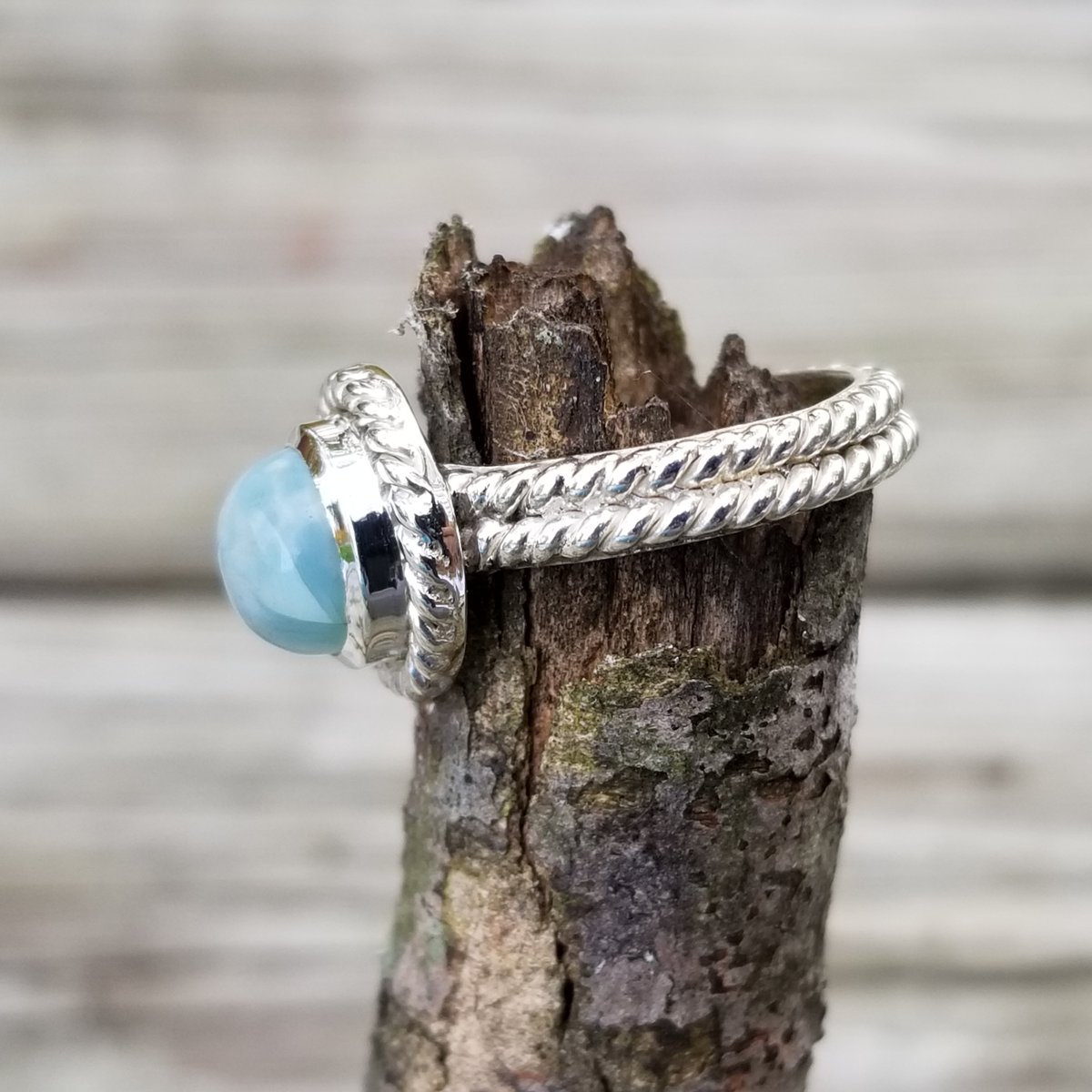 Image of Oceana - Larimar Ring in Sterling Silver