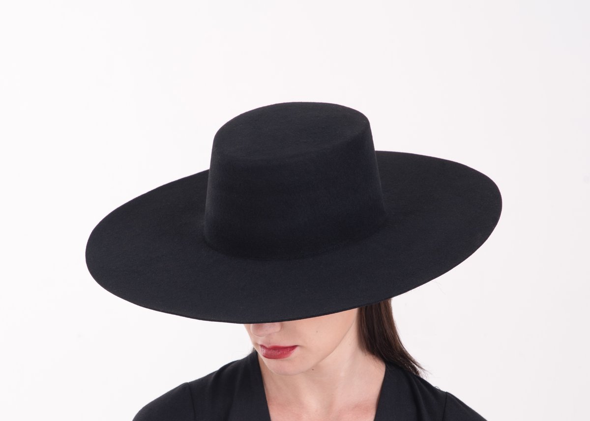 Image of Wool Brim Fedora Hat - 002