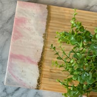 Blush + White + Gold Foil Chopping Board