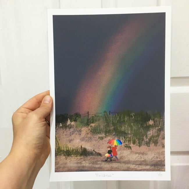 'Rainbow' A4 Archive quality Print Jenny Bloomfield Illustration