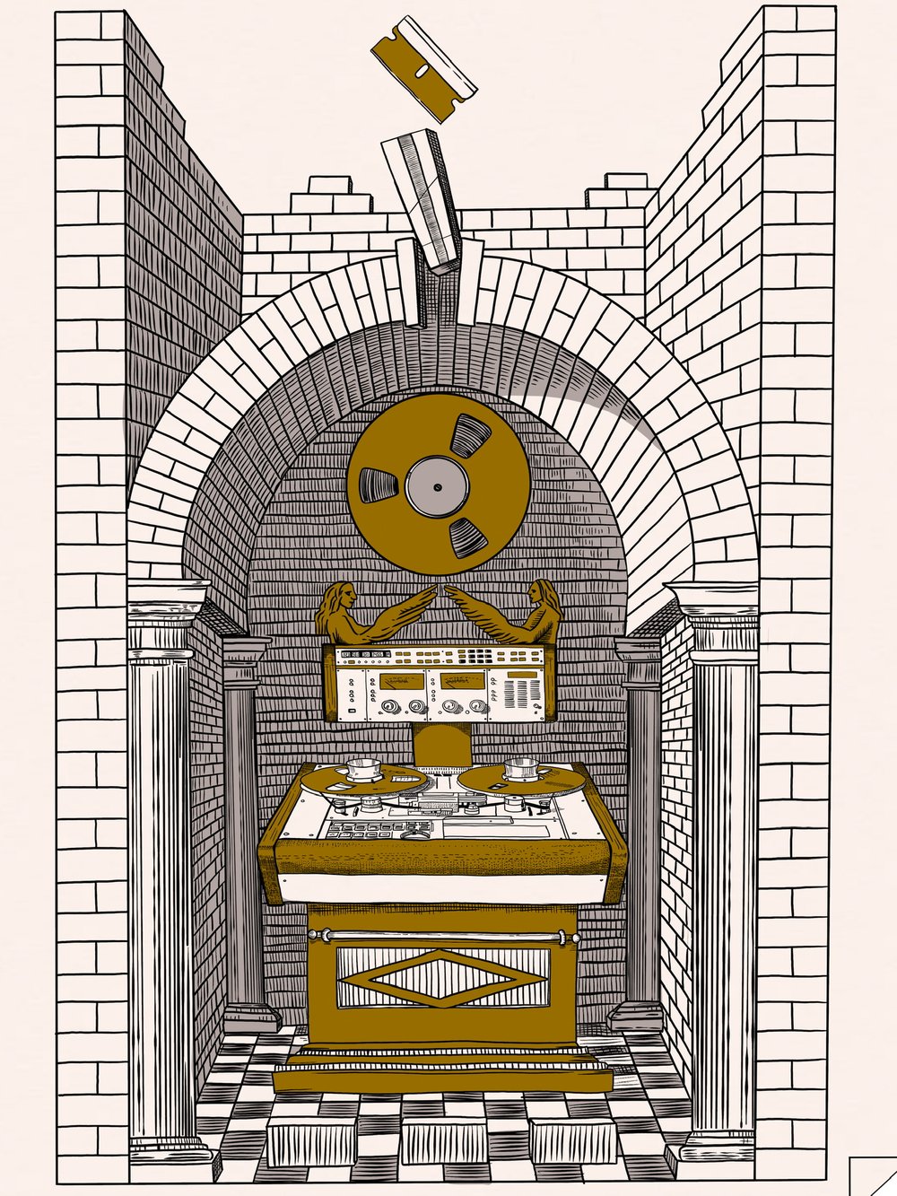 Splicing Altar 18x24 Screen Print  - Only 25 made