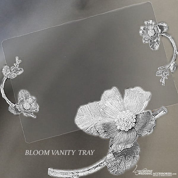 Image of Bloom Silver Vanity Tray