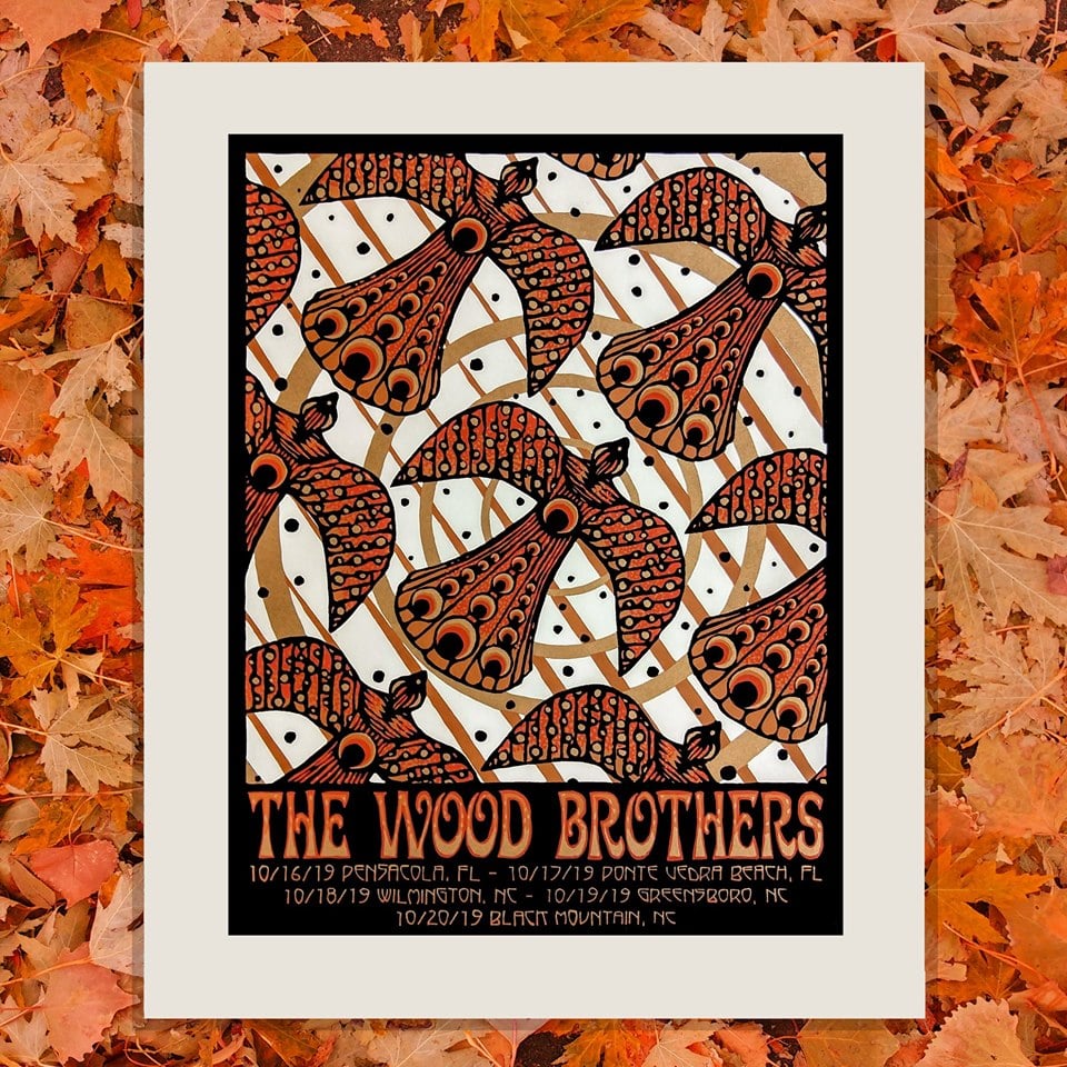 Image of "Fall Migration" - The Wood Brothers Tour Print