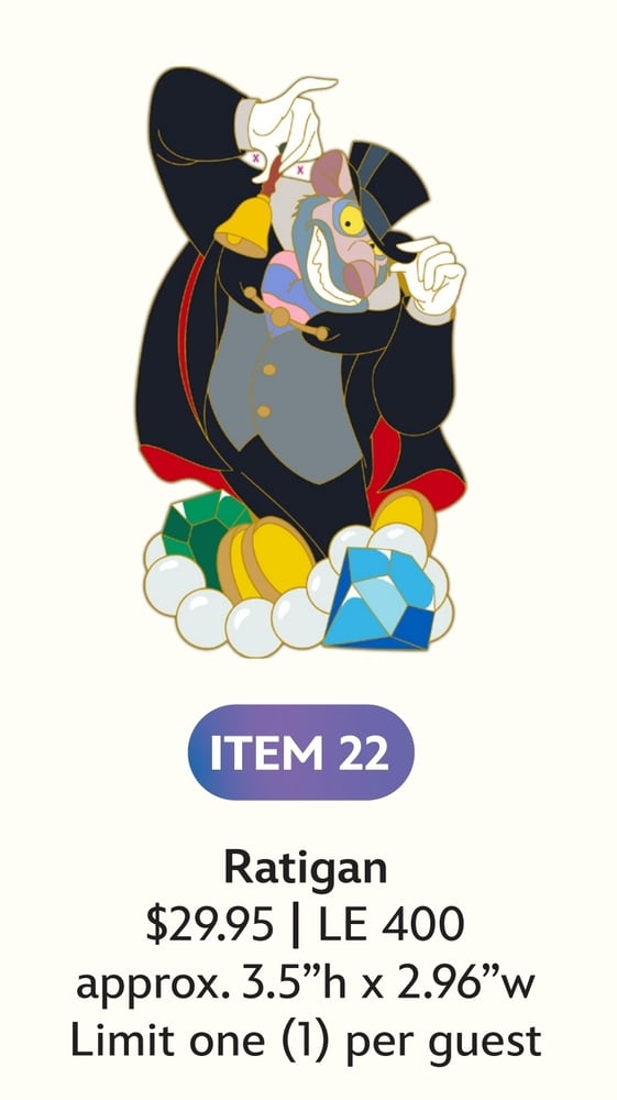 Image of Ratigan disney villains wdi pin le 400