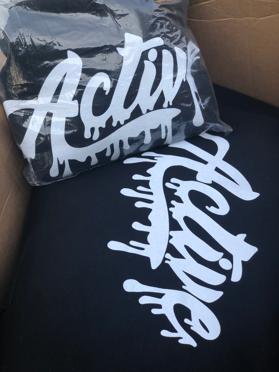 Image of Black Active Drip Hoodie 