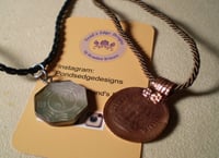 Namaste Pendant Pair - Indian Coin and Yin/Yang