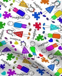 Image 5 of Autism Awareness Fabric for Custom Orders