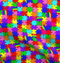 Image 1 of Autism Awareness Fabric for Custom Orders