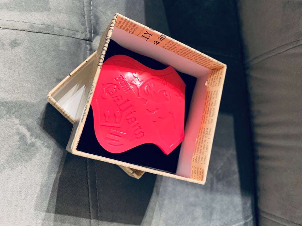 Image of JOHN GALLIANO NEON PINK PENDANT (pin)