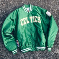 Image 1 of Original Late 80’s Boston Celtics Starter Satin Jacket.