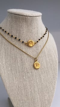 Image 4 of Black Spinel ~ Double C CHANEL Coin 