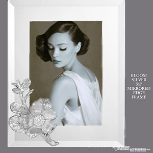 Image of Bloom Silver 5x7 Mirrored Picture Frame