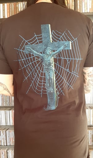 Image of "The Hallow Mass/Crucified Christ In Cobwebs" t-shirt