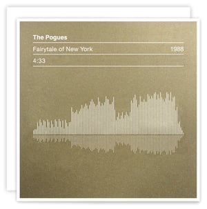 Image of The Pogues - Fairytale of New York - Sound Wave Card Christmas Card