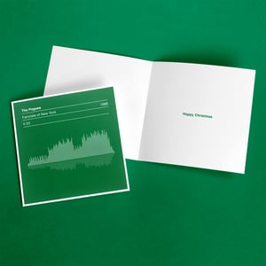 Image of The Pogues - Fairytale of New York - Sound Wave Card Christmas Card