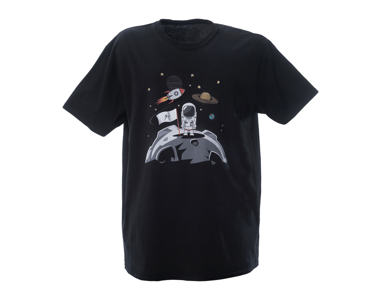 Image of Spaceman Moon Landing Print Tee