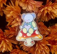 Image 1 of Bohug and Mushrooms Wooden Pin