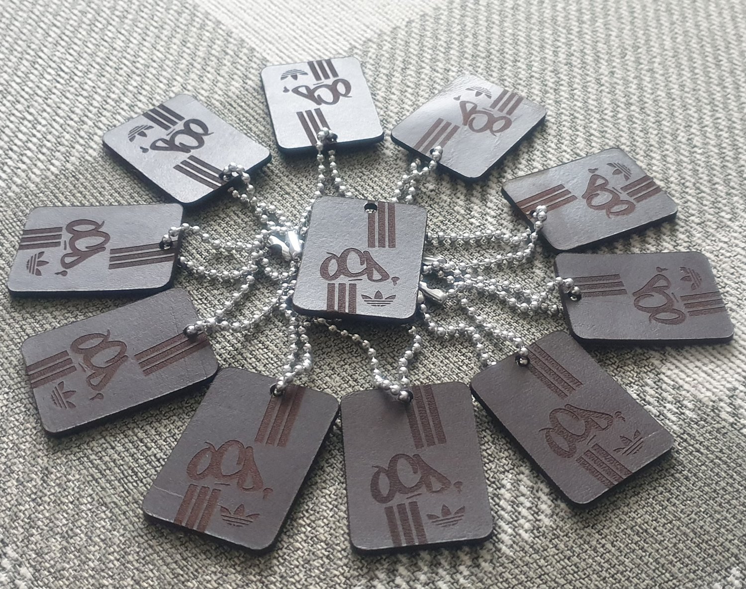 Image of OCD 100% leather key chains