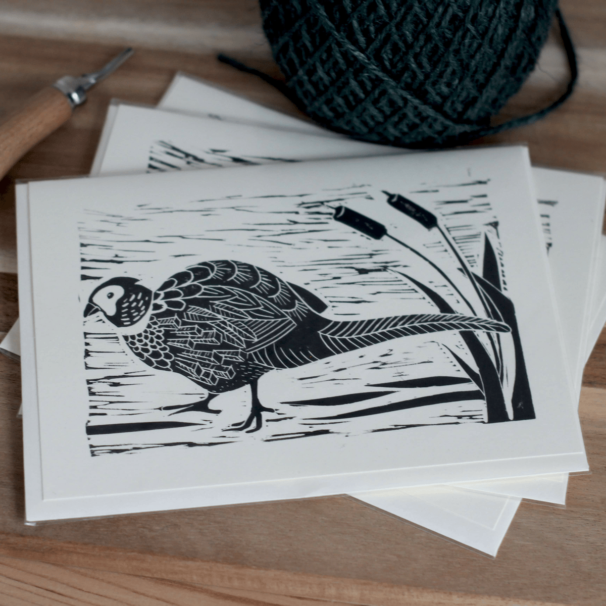 Image of 'Pheasant in the bulrush'